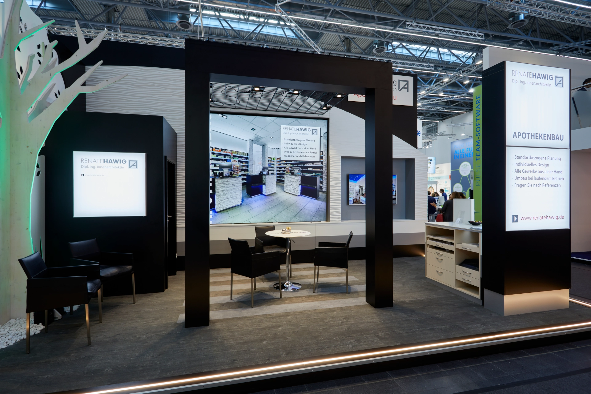 Messestand von Dipl. Ing. Renate Hawig
